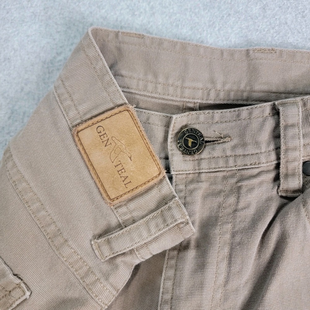 GenTeal Billing Pants Mens 32x32 Khaki Tan 5 Pocket Classic Stretch Golf Casual